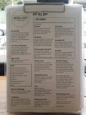 Menu photo 1 Boss Lady Food & Co Camperdown, NSW