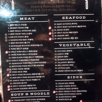 Hot Stone Korean Kitchen - KBBQ menu - Korean Near Me - Fairfield, California