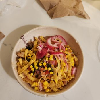 QDOBA Mexican Eats - Chicken adobo bowl, brown rice, black beans. - Mexican Near Me - Norfolk, Virginia QDOBA Mexican Eats - Chicken adobo bowl, brown rice, black beans. - Mexican Near Me - Norfolk, Virginia