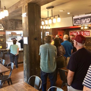 Smokehaus - Yup, the rumors are true! This line was at 11:30am on a Saturday, but no worries, it moves fast. - Smokehouse Near Me - Amherst, New Hampshire