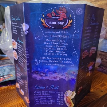 Boil Bay - Menu - Seafood Near Me - Colonial Heights, Virginia