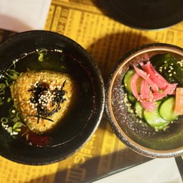 Sunomono and ochazuke Sunomono and ochazuke