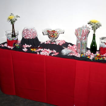Cupid's Catering - We had a candy buffet table at our wedding and they loaned up some glass jars for the buffet and helped decorate the table. - Caterers Near Me - El Cajon, California