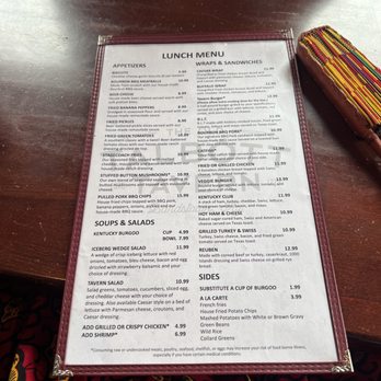 The Old Talbott Tavern - Menu - Bars Near Me - Bardstown, Kentucky