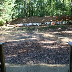 Blackcreek Gun Club - The view from the tables on the 25 yard range.