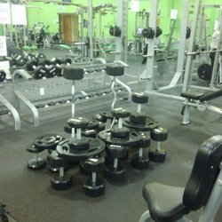 Aspire Fitness - With no workers here anymore I was able to make an awesome dumbbell castle... of course I left it for all to see.