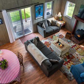 Sundara West Bed and Breakfast - View of living area from the loft in the cottage - Bed & Breakfast Near Me - Everson, Washington Sundara West Bed and Breakfast - View of living area from the loft in the cottage - Bed & Breakfast Near Me - Everson, Washington
