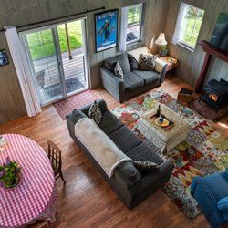 Sundara West Bed and Breakfast - View of living area from the loft in the cottage