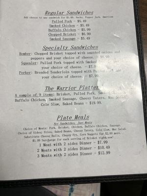 Menu photo 1 B&B Barbeque Albany, MO
