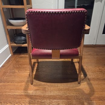 Kevin G's Custom Upholstery - Armchair back showing nail heads - Furniture Reupholstery Near Me - San Francisco, California Kevin G's Custom Upholstery - Armchair back showing nail heads - Furniture Reupholstery Near Me - San Francisco, California
