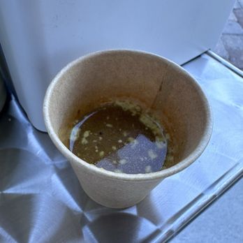 Pa' Paraguana - Free sample of shrimp broth. Must be how they make some of their shrimp fillings. - Empanadas Near Me - Kissimmee, Florida Pa' Paraguana - Free sample of shrimp broth. Must be how they make some of their shrimp fillings. - Empanadas Near Me - Kissimmee, Florida