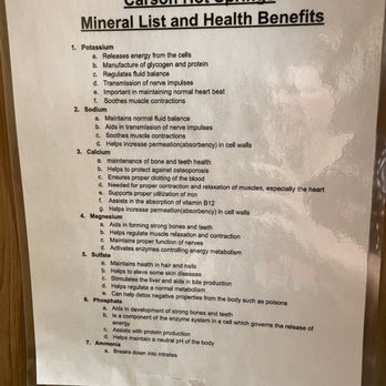 Carson Hotspring Golf and Spa Resort - Mineral list and health benefits - Day Spas Near Me - Carson, Washington Carson Hotspring Golf and Spa Resort - Mineral list and health benefits - Day Spas Near Me - Carson, Washington