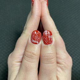 Christmas nail art by Natalie Roberson Christmas nail art by Natalie Roberson