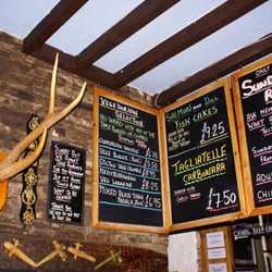 White Hart Inn - Just a few of the meals on offer at the White Hart Inn, Talybont-on-Usk