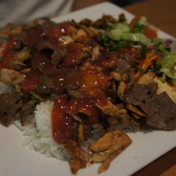 Cafe Turquoise - Mixed meat: chicken and lamb iskender ($16.00 NZD)