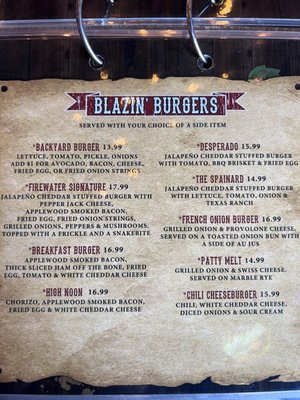 Menu photo 3 Firewater Saloon - Edison Park Chicago, IL