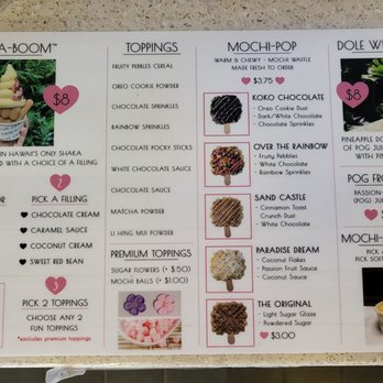 Kokoro Cafe - Menu 2 - Desserts Near Me - Honolulu, Hawaii Kokoro Cafe - Menu 2 - Desserts Near Me - Honolulu, Hawaii