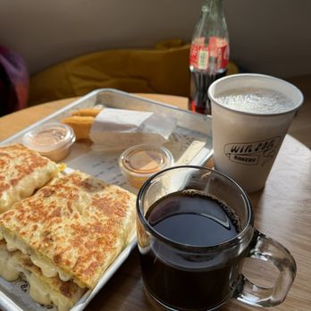 Win Son Bakery - We were so full. I brought half of my pancake in my flight home, so much better than pretzels. - Bakeries Near Me - New York, New York