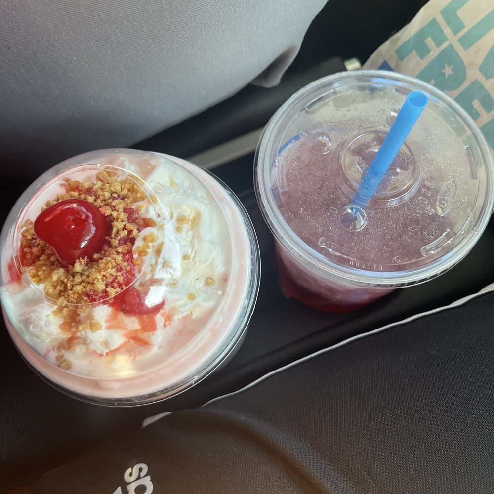 Sonic Drive-In - Strawberry Shortcake Snowball Slush Float - Burgers Near Me - Hialeah Gardens, Florida Sonic Drive-In - Strawberry Shortcake Snowball Slush Float - Burgers Near Me - Hialeah Gardens, Florida