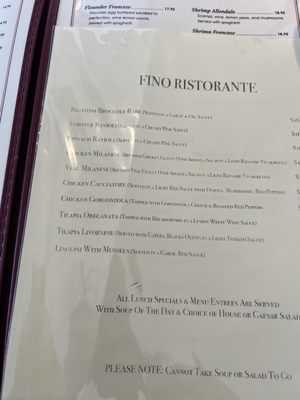 Menu photo 2 Fino Ristorante Allendale, NJ