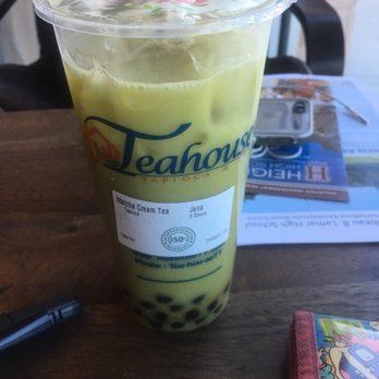 The Teahouse - Matcha Cream Tea with Tapioca - Coffee & Tea Near Me - Houston, Texas The Teahouse - Matcha Cream Tea with Tapioca - Coffee & Tea Near Me - Houston, Texas