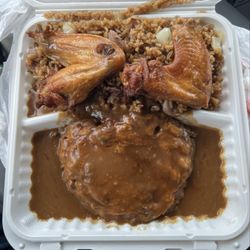 Lake East Restaurant - Lunch special of EFY, beef fried rice and some of the best wings I've had in a while