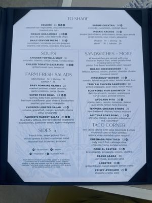 Menu photo 1 Mosaic Bar & Grille Laguna Beach, CA