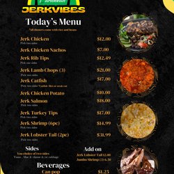 Caribbean Jerk Vibes - Daily Specials Menu