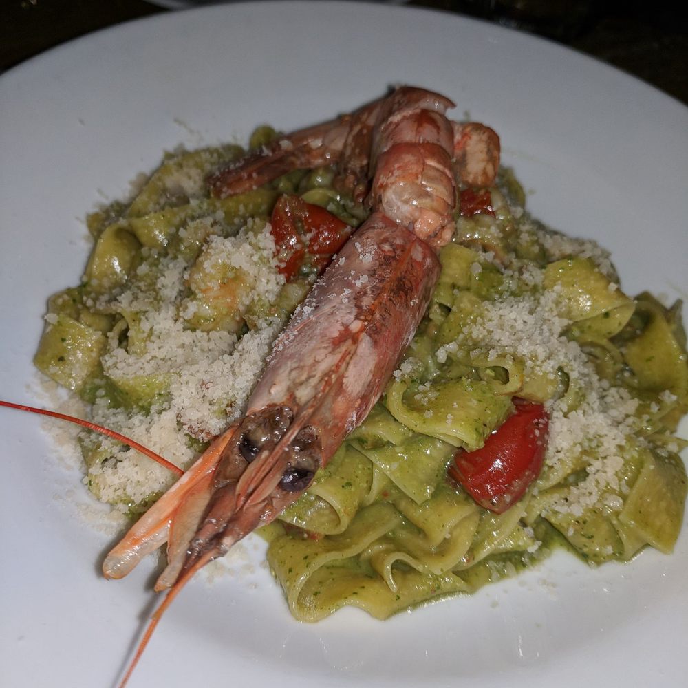 Soya & Pomodoro - I was in the pappardelle...I got so much more!! Pappardelle with prawns in a pistachio sauce...pure deliciousness - Italian Near Me - Miami, Florida Soya & Pomodoro - I was in the pappardelle...I got so much more!! Pappardelle with prawns in a pistachio sauce...pure deliciousness - Italian Near Me - Miami, Florida