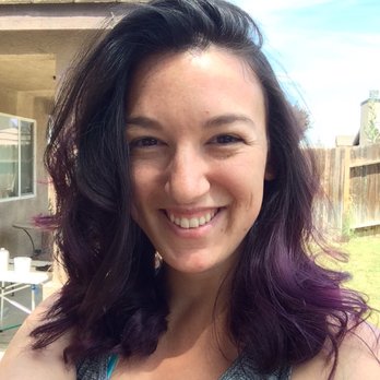 Unity Salon - Hair cut and purple color done by Brittany - Hair Salons Near Me - Bakersfield, California