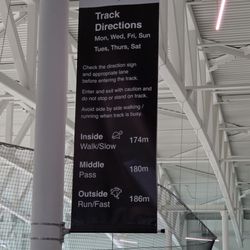 Ed Sackfield Arena - Indoor track directions