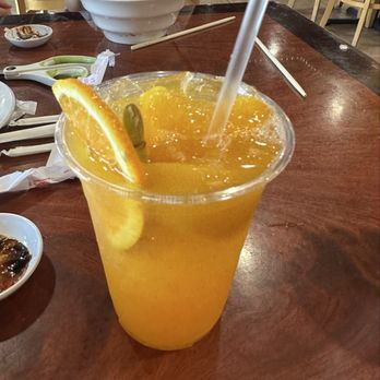 Pho John - Peach tea - well balanced with orange and not too sweet! - Vietnamese Near Me - San Jose, California