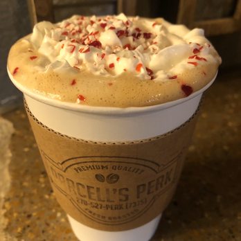 Parcell’s Perk Coffee Shop & Bakery - Crushed peppermint latte - Coffee & Tea Near Me - Benton, Kentucky Parcell’s Perk Coffee Shop & Bakery - Crushed peppermint latte - Coffee & Tea Near Me - Benton, Kentucky
