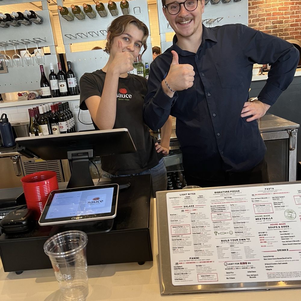 Sauce Pizza & Wine - Mgr,Caleb, & server Taylor - Italian Near Me - Phoenix, Arizona Sauce Pizza & Wine - Mgr,Caleb, & server Taylor - Italian Near Me - Phoenix, Arizona