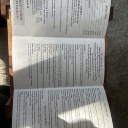 Papa Joe's Wrap Shack - Menu