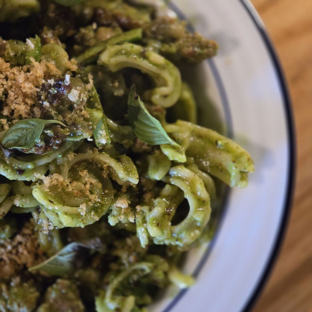 Luka - Asparagus and Sausage Pasta - Coffee & Tea Near Me - Artesia, California Luka - Asparagus and Sausage Pasta - Coffee & Tea Near Me - Artesia, California