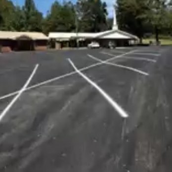 Workman Asphalt Services - Freshly paved and striped Parking lot Grace Church - Masonry/Concrete Near Me - Spanish Fort, Alabama