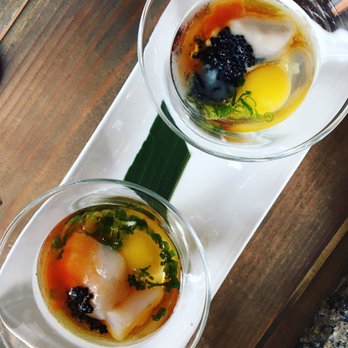 KAI ZAN - Omakase 3rd: Oyster&Scallop shooters - Asian Fusion Near Me - Chicago, Illinois KAI ZAN - Omakase 3rd: Oyster&Scallop shooters - Asian Fusion Near Me - Chicago, Illinois