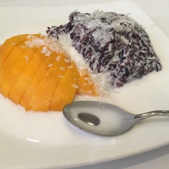 Thai Bamboo - Purple sweetened rice with mango & coconut - Thai Near Me - Vaughan, Ontario