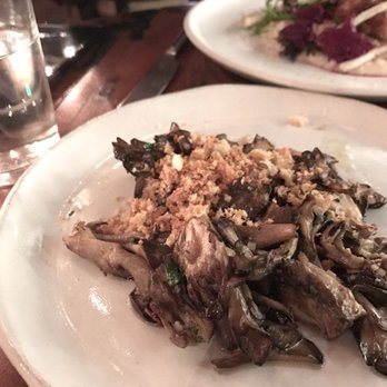 Manuela - Cast iron miatake mushroom. Light taste but delicious - New American Near Me - Los Angeles, California