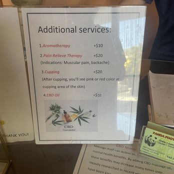 Panda Foot Massage - Updated prices, went in thinking I wasn't going to spend much and ended up spending 100$ - Massage Near Me - Downey, California