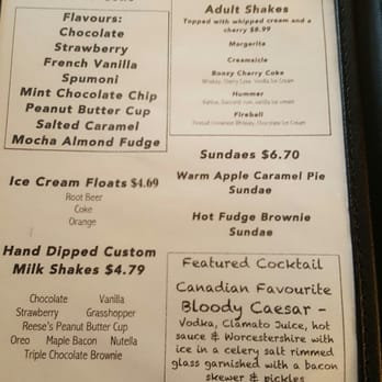Maple Leaf Diner - Here is the desert menu - American Near Me - Dallas, Texas