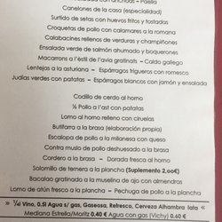 Cal Pau Baró - Menú del día