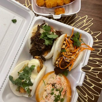 King Bao - Firecracker Shrimp, Hogzilla, Glen Rhee, Lobster Roll and Truffle Tots!! I highly recommend them all!! - Asian Fusion Near Me - Orlando, Florida King Bao - Firecracker Shrimp, Hogzilla, Glen Rhee, Lobster Roll and Truffle Tots!! I highly recommend them all!! - Asian Fusion Near Me - Orlando, Florida