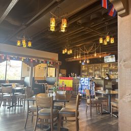 Restaurant and bar area. They also have a patio area. Restaurant and bar area. They also have a patio area.