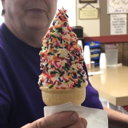 Tastee Freez - My favorite- simple cone with sprinkles