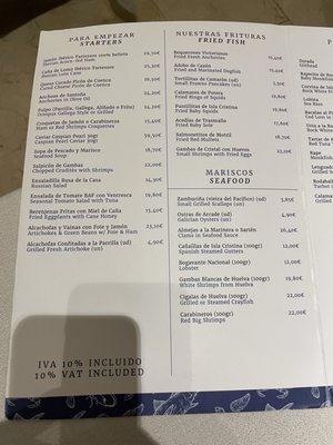 Menu photo 1 El Espigón Madrid, M