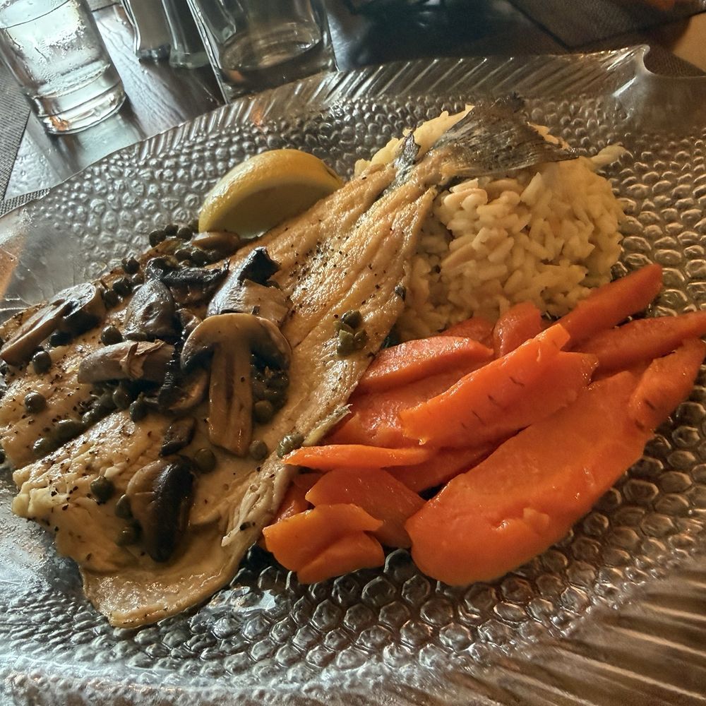 The Hungry Trout - Roasted Trout with Lemon-Caper Butter - American Near Me - Wilmington, New York The Hungry Trout - Roasted Trout with Lemon-Caper Butter - American Near Me - Wilmington, New York
