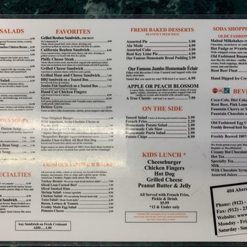 Clary's Cafe - Clary's Menu Side 2 of 2 - Breakfast & Brunch Near Me - Savannah, Georgia Clary's Cafe - Clary's Menu Side 2 of 2 - Breakfast & Brunch Near Me - Savannah, Georgia