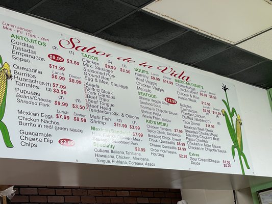 Menu photo 3 Sabor De La Vida Edinburgh, IN Menu photo 3 Sabor De La Vida Edinburgh, IN